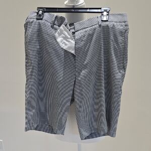 Walter Hagen Black and White Patterned Men's Shorts